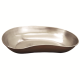Emesis Kidney Dish Tray, 305 x 140 x 55 mm, 0.5mm Thickness, Stainless Steel, Grade 202, 1/Polybag