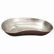 Emesis Kidney Dish Tray, 245 x 110 x 40 mm, 0.5mm Thickness, Stainless Steel Grade 202, 1/Polybag