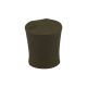 Solid Rubber Stopper, No.0, 11mm Base x 13mm Top x 14mm Height, Grey, 10 per Pack