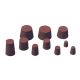Solid Rubber Stopper, 13mm Base x 16mm Top x 18mm Height, 10 per Pack