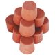 Solid Rubber Stopper, 15mm Base x 19mm Top x 22mm Height, 10 per Pack