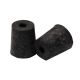 Rubber Stopper, One Hole, 12mm Base x 15mm Top x 18mm Height, 10 per Pack