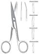 Surgical Blunt/blunt - curved Scissor 13cm