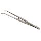 Livingstone Asa Dental College Locking Tweezer Forceps, 15cm, Angled with Pin and Lock, Serrated, Stainless Steel Each