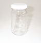 Glass Jar with Lid, Clear, 375ml, 72 per Carton