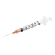 BD Integra™ Syringe, 3ml, with 25 Gauge x 0.625 Inch Detachable Needle, Orange, 100 Per Box