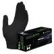 MEDSTOCK Nitrile Disposable Gloves, Black, Powder Free, Latex Free, Textured, Ambidextrous   10 Boxes per Carton-Medium