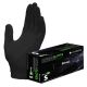 MEDSTOCK Nitrile Disposable Gloves, Black, Powder Free, Latex Free, Textured, Ambidextrous   10 Boxes per Carton