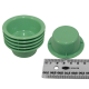 Livingstone Bowl Basin Cup, 30ml, 60mm Diameter x 26mm Height, Autoclavable  Plastic, Green, 5 per Pack