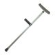 Livingstone Underarm Crutches, Matte Aluminium Finish, Adjustable, 99-137cm, F-Shape, Each