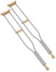 Livingstone Underarm Crutches, Aluminium, Adjustable, Youth, 94-114cm, 1 Pair per Pack, 8 Packs per Carton