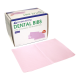 Livingstone Dental Bib or Head Pad, Folded, 4-Ply Waterproof Lined, 31 x 50cm, Large, Pink, 250 per Box