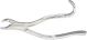 Livingstone Dental Extracting Forceps, No. 76, Upper Roots, GB, Stainless Steel