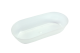 Oval Dish Clear Translucent Recyclable Plastic 800ml, 115x235x50mm , Each