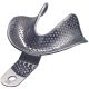 Livingstone Dental Impression Trays, Perforated, No. 68, Lower Edentulous Edentate, Rolled Lip, Medium, Stainless Steel, Each