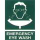 Livingstone Printed Sign 'Emergency Eyewash', 225 x 300 mm, Metal, Each