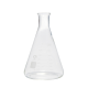 Lincon Erlenmeyer Conical Flask, 1000ml, Narrow Neck, 43mm Neck Diameter, Borosilicate Glass, Graduated, 2 per Box