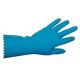 Livingstone Lincon Silverlined Natural Rubber Gloves, with Silver Lining, Biodegradable, Medium weight, Size 6-6.5, Blue, Unscented, HACCP Grade, Pair
