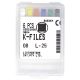 Diadent K-Files, 25mm, No. 08, Stainless Steel, Colour-Coded, 6 per Pack