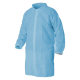 Disposable Polypropylene Lab Coat No Pocket Blue