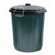 Livingstone Recyclable Plastic Garbage Bin with Lid, 55 Litres, Green, Each
