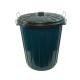 Livingstone Recyclable Plastic Garbage Bin with Lid, 73 Litres, Green, Each