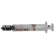 Livingstone Glass Syringe, 2ml, Luer Lock Metal Tip, Concentric Nozzle, Latex Free, Hypoallergenic, Each