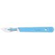 Livingstone Swann Morton Disposable Scalpel, Stainless Steel Blade Size 24 Attached to Handle, Sterile, 10 per Box