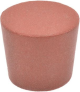 Solid Rubber Stopper, 18mm Base x 21mm Top x 27mm Height, 100 per Pack