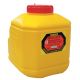 Terumo Needles Sharps Waste Collector, 10L Capacity, with Lid, Yellow, Each  (8BMY10CWSL)