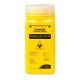 Terumo Needles Sharps Waste Collector, 1.4Litres Capacity, 9.5 x 9.5 x 20H cm, One Piece, Yellow with Screw Lid, Fits Bracket DSSBTW2, Ea