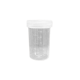 Specimen Sample Container, Urine Jar, 70ml, 10ml Increments, 42x67mm,  Natural Screw Cap, Unlabelled, Recyclable Polypropylene, 550/Ctn
