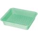 Autoplas Perforated Tray, 180 X 150 X 30 MM, Green, Autoclavable, Each