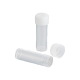 Techno Plas Flat Bottom Polystyrene Tube with Polyethylene Screw Cap, 5ml, Unlabelled, Natural Cap Separate, 2000 per Carton