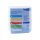 Vistex Cleaning Cloths, Regular Dispenser Pack, 40 x 30cm, Blue, 40 Cloths per Pack, 240 per Carton