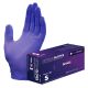 MEDSTOCK Nitrile Examination Gloves, Violet, Powder Free, Latex Free, Textured, Ambidextrous