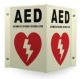 Livingstone Aed Wall Sign For LRDM5066AABUW, 16 X 16 X 22Cm, Red, Ea