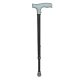 Livingstone Walking Stick, Aluminium, Silver, Adult, Adjustable 52.5- 75.5 cm, Each