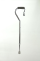 Livingstone Walking Stick, Swan Neck, Aluminium, Silver, Adjustable 78-100 cm, Withstand up to 100 kg, Each