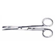 Livingstone Nurses Surgical Scissors, 13cm, 30 Grams, Sharp/Blunt, Curved, Stainless Steel, 10 per Box