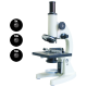 Liv Microscope, Monocular, 3 Eyepieces: 5x, 10, 16x, 3 objectives: 10x 40x 100x Oil Immersion, Magnification Range: 50x to 1600x, Each
